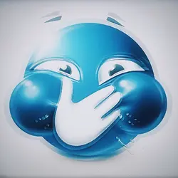 Blue emoji