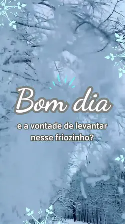 Bom dia, frio