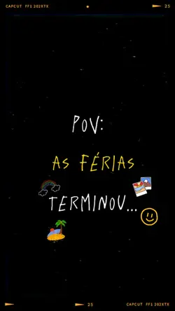 fim das férias