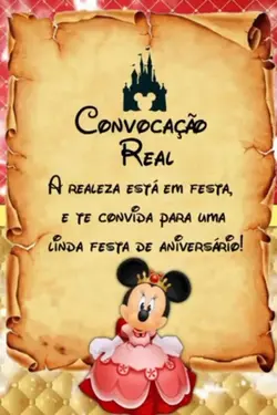convite minnie