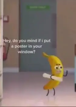 banana poster meme
