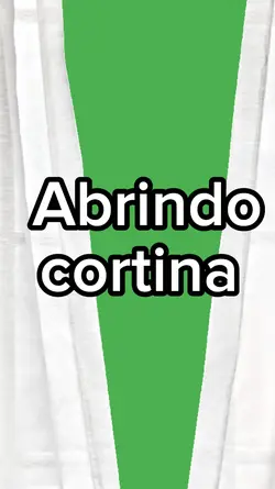 abrindo cortina 
