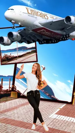 avião efeito capcut 