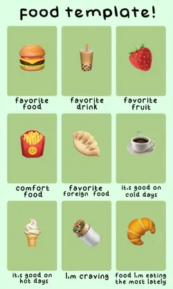 favorite foods🍦