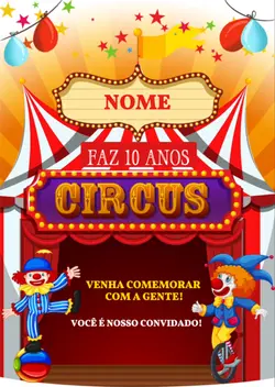 Convite Circo