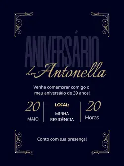 convite aniversário