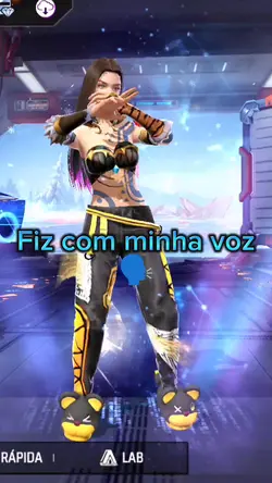 fiz com minha voz