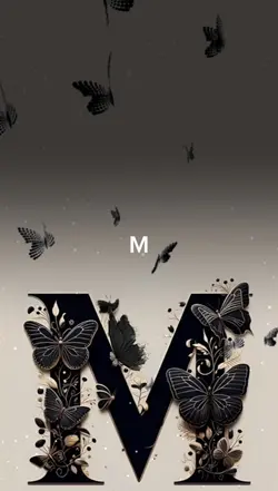 Letter-M Butterfly