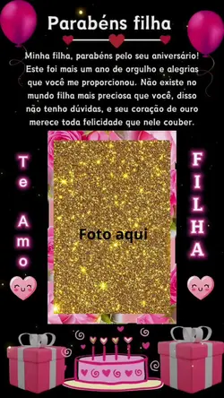 parabéns filha 