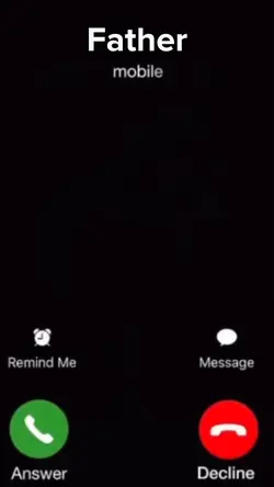Your dad calls 