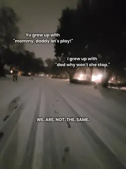 we aren't the same.