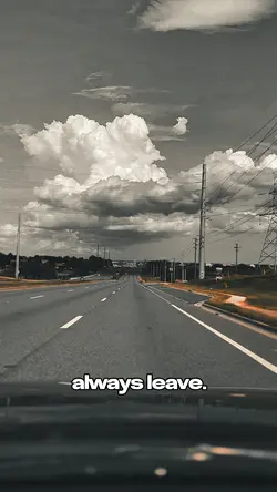 They always leave…