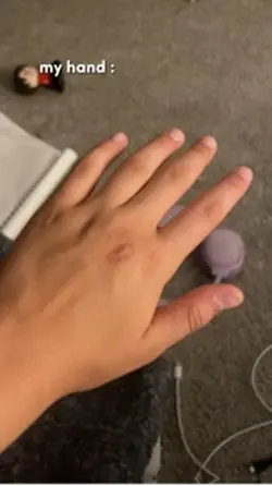 We held hands?
