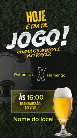 Dia de jogo futebol 