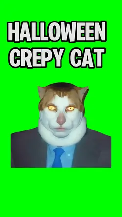 CREPY HALLOWEEN CAT