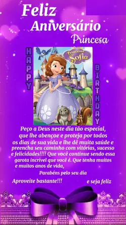Parabéns princesa |
