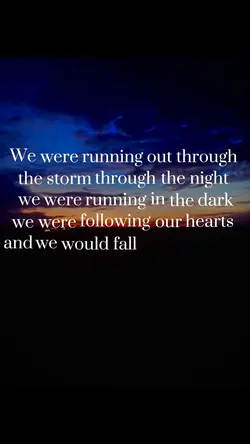 Running in the dark
