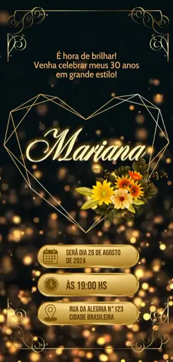 CONVITE DOURADO