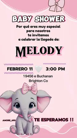 Baby shower invita