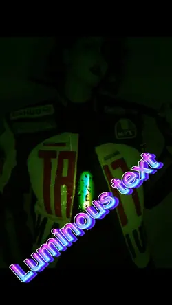Luminous text 