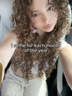 1 selfie each month 