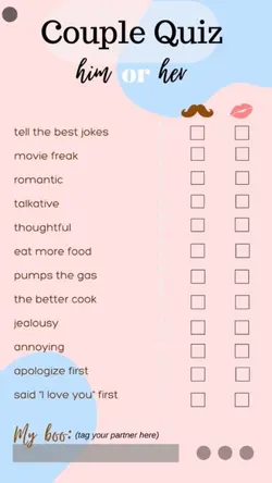 Couples Quizzes 
