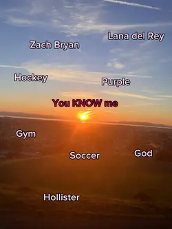 You know me 