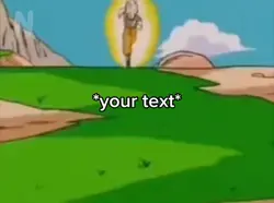 Goku running meme