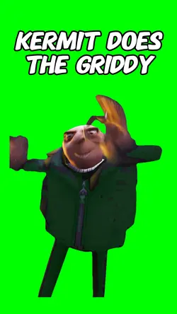 Kermit does griddy