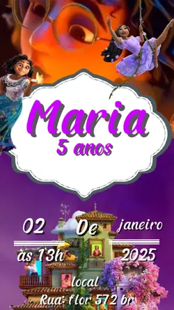 convite Encanto 