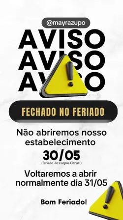FECHADO FERIADO
