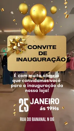 Convite Inauguração 