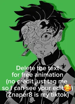 Tanjiro green screen