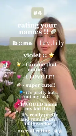 rating your names!!