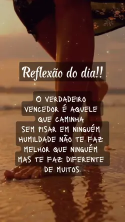 Reflexão do dia!