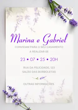 Convite de Casamento