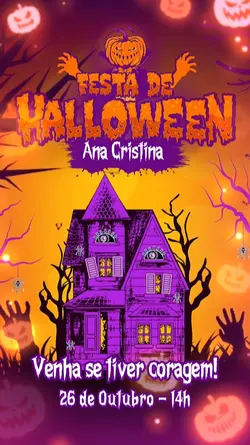 Convite Halloween 
