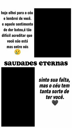 Saudades eternas 
