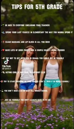 Tips for 5th graders
