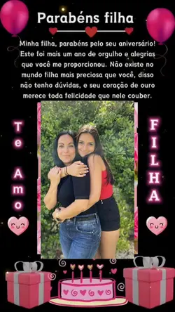 Parabéns filha 