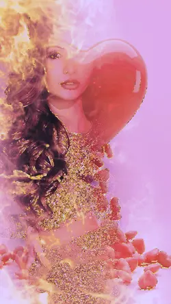 Fire heart overlay