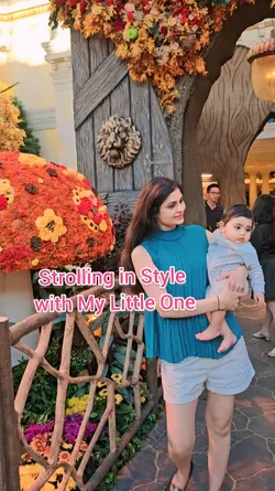 mom walk with baby