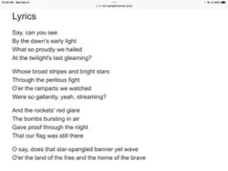 singing!