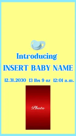 Baby Announcement 