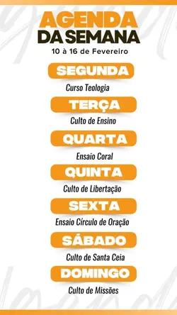 Agenda da Semana 