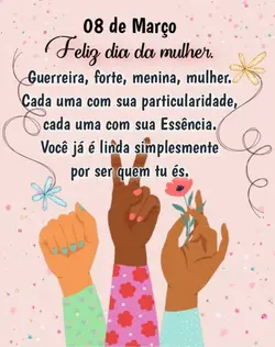 feliz dia das mulher