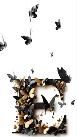Letter-E Butterfly