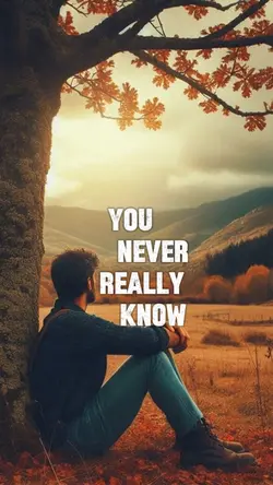 You never know 