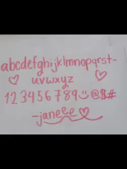 my handwritingggg