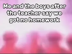 Finally not homework